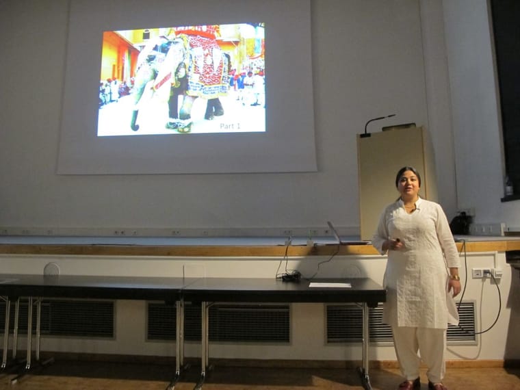 Lecturing on Indian culture & traditions